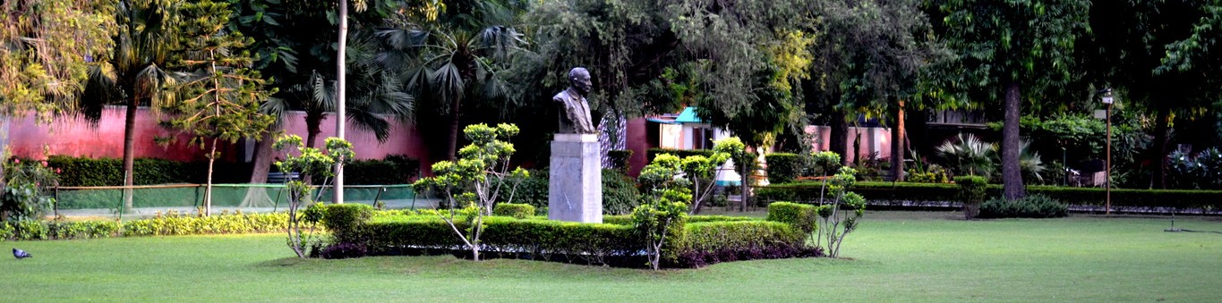 A portrait of Sir Shri Ram, the founder of the College